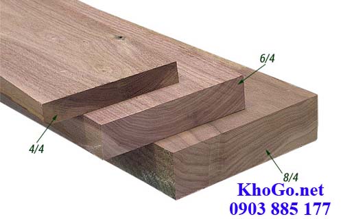 quy cách gỗ óc chó - gỗ walnut