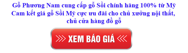 giá gỗ sồi Mỹ nguyên liệu nhập khẩu